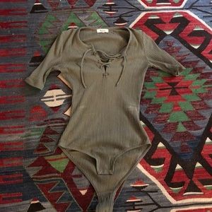 Madewell ivy green bodysuit